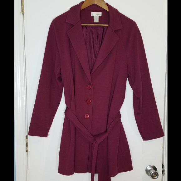 Spiegel Jackets & Blazers - Beautiful Burgundy Jacket with Belt 16